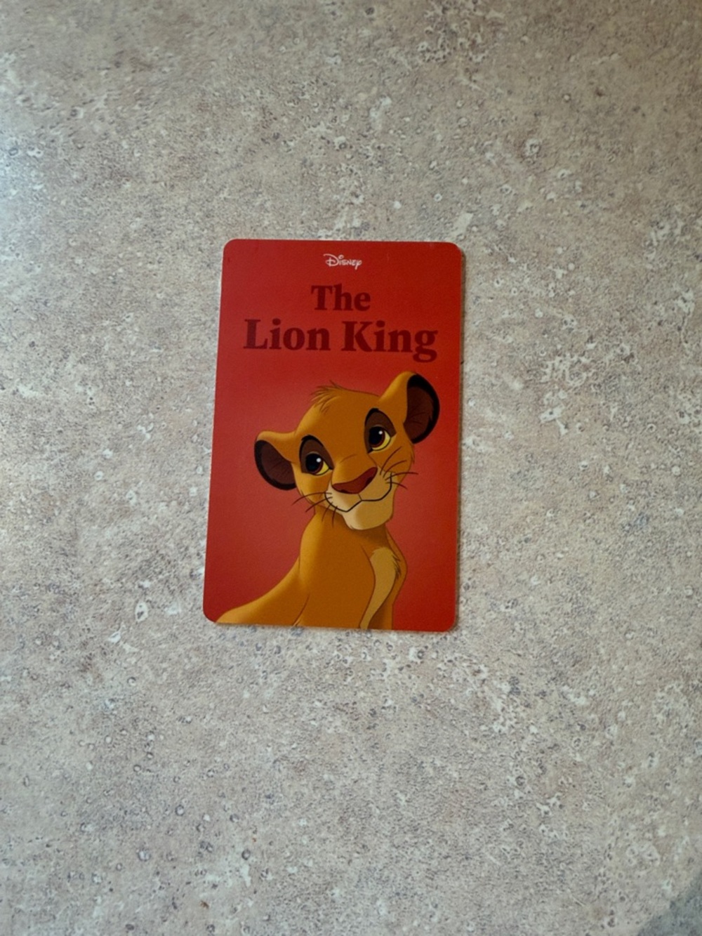 Disney The Lion King Red Simba Educational Flash Card - Kids Learning Toy
